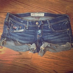 Hollister denim short shorts