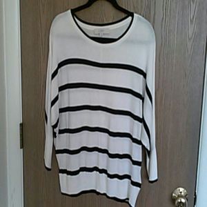 Striped quarter length sweater