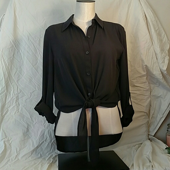 Cholico's tie front blouse Chico's sz 0 (4-6)