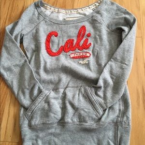 Wide Neck Hollister Sweatshirt