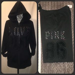 🎉 VS PINK Sweat 2 Pcs Suit 🎉 Medium / XS NWT 🎉