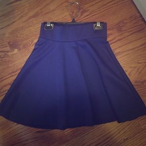 Blue/purple high waisted circle skirt