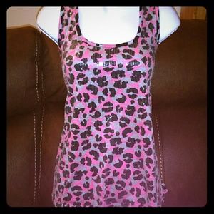 Cheetah print racer back