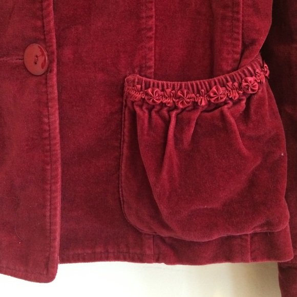 H&M Red Velvet Blazer - Picture 4 of 4