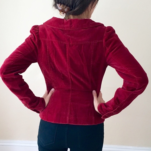 H&M Red Velvet Blazer - Picture 2 of 4