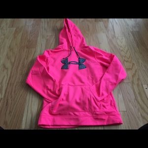 Neon Pink Cold Gear/Breast Cancer Awareness Hoodie