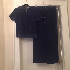 Terry cloth jogging suit