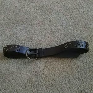 Express brown leather belt