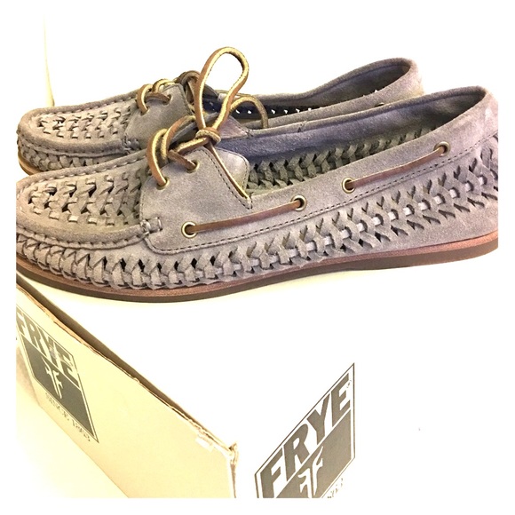 🔥PRICE DROP🔥Frye Gray Perforated Loafers