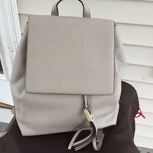Kate Spade grey Backpack purse