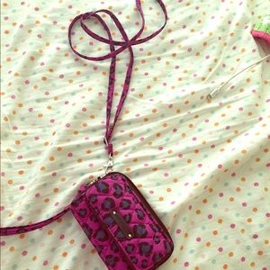 Vera Bradley delux lanyard/ wallet