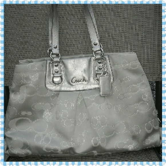 RESERVED Pre Loved Coach Silver Ashley Signature.