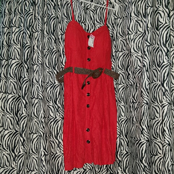 Red Lace Dress! (DEBSHOPS)