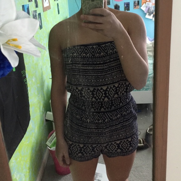 Forever 21 Aztec print romper