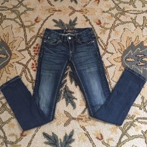 Rue 21 skinny jeans size 1/2! Perfectly faded!