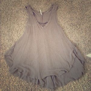 Free People waffle tank