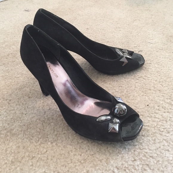 Anne Taylor Open Toe Heels