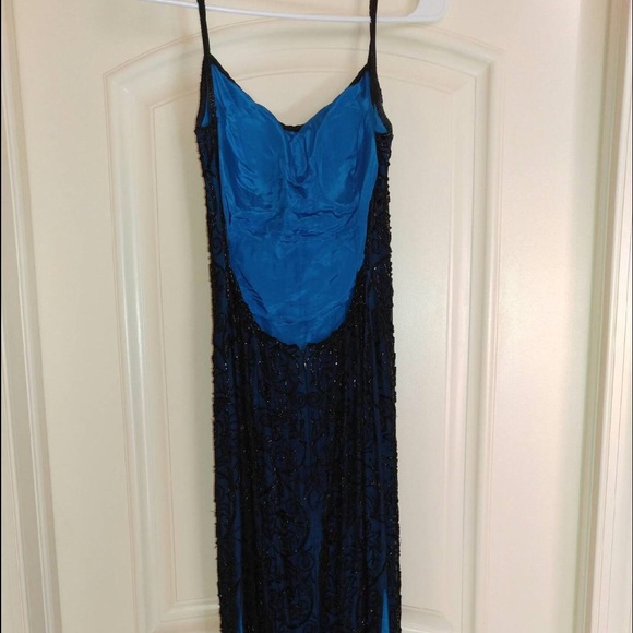 Black beaded prom dress - Picture 2 of 6