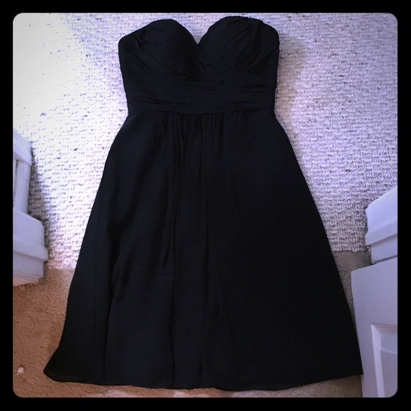 Black chiffon cocktail dress