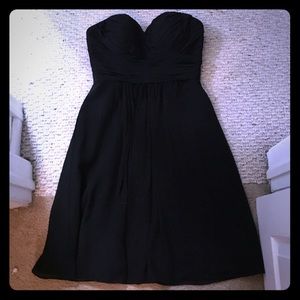 Black chiffon cocktail dress