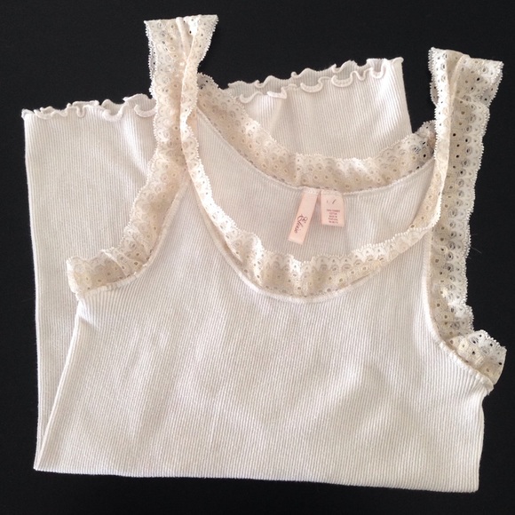 Anthropology Eloise Lace Trimmed Cami / Tank