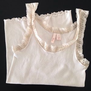 Anthropology Eloise Lace Trimmed Cami / Tank