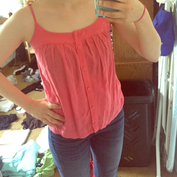 Fossil Button Tank Top