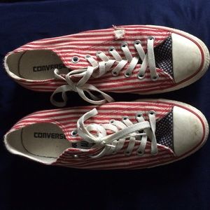 Converse American flag print