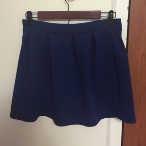 Size M navy blue skater skirt from Francesca's