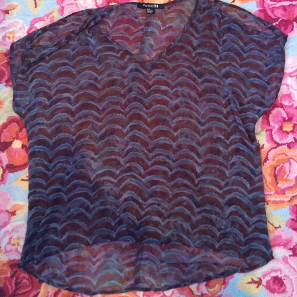 See through shirt with holes to see the shoulders.