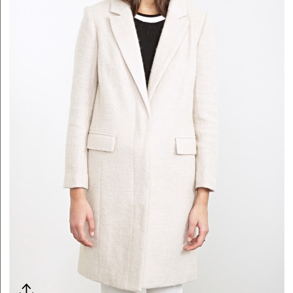 Cream Long Length Coat
