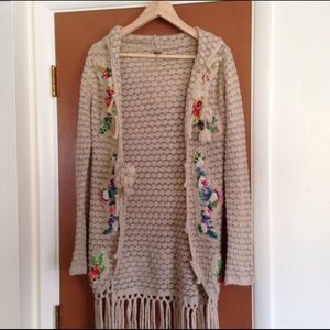 Free People hooded cardigan size S