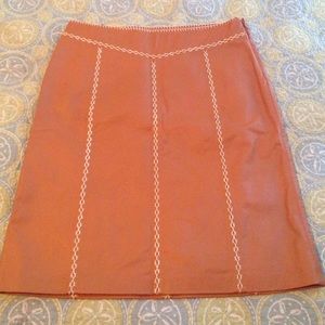 NWT Gap tan leather skirt