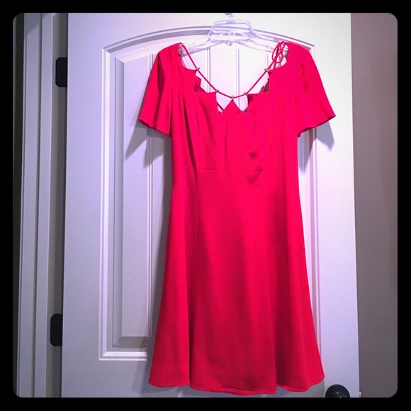 Red cocktail dress