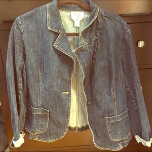 Great for fall! 🍂🍁Talbots denim blazer