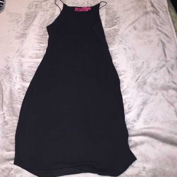 Simple curved hem dress