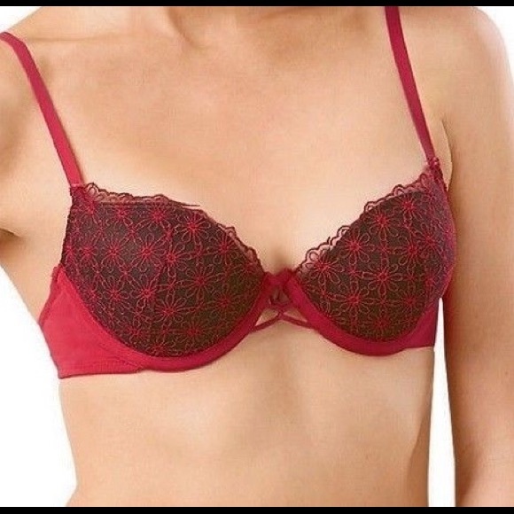NEW!!  red mocha bra 36C