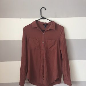 Mauve button down blouse from Forever 21!