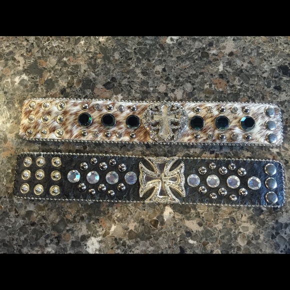 2 bling cuff bracelets