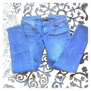 Blue Jolt leopard print skinny jeans