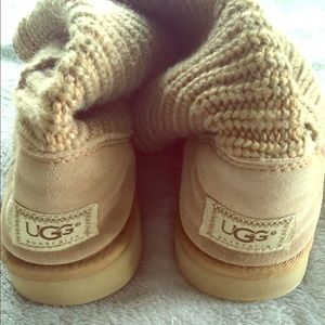 UGG Classic Tall Crochet Boot Camel Color