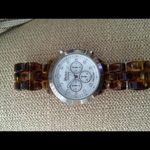 Brown Geneva watch