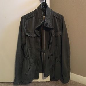 Abercrombie & Fitch military green jacket