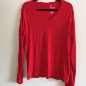 Gap XL red Supersoft long sleeve Tee