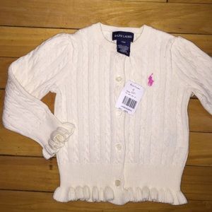 Ralph Lauren toddler girls sweater. Brand New