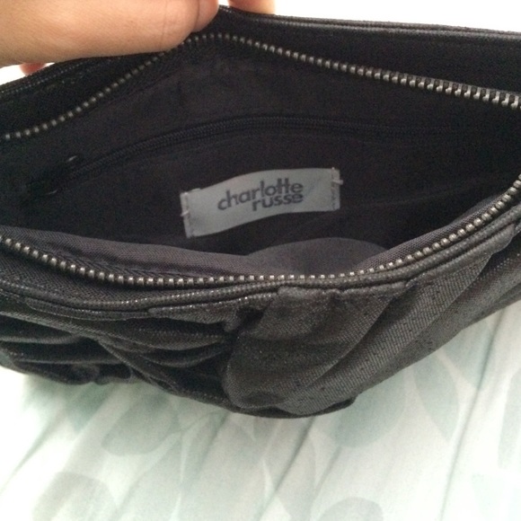 Shiny Black Shoulder Bag - Picture 3 of 3