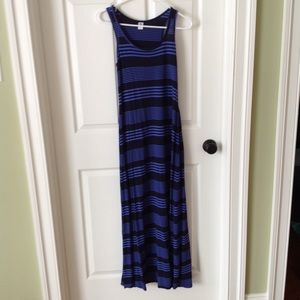 Old Navy striped maxi dress.