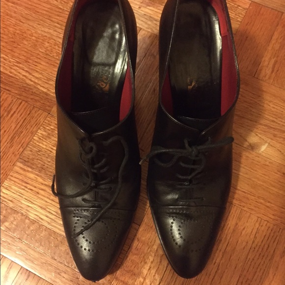 Black Ferragamo booties. - Picture 1 of 3
