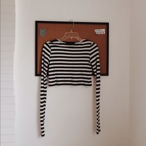 Zara Long Sleeves Crop Top