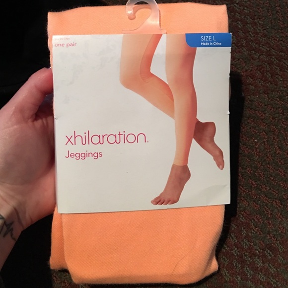 Xhilaration Light orange jeggings